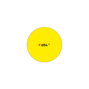 Etichette permanenti Markin Copiatabu Ø34 mm - Giallo - X11009GI (conf.100 fogli)