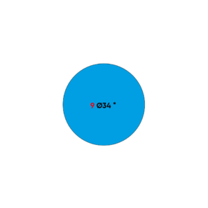 Etichette permanenti Markin Copiatabu Ø34 mm - Blu - X11009BL (conf.100 fogli)