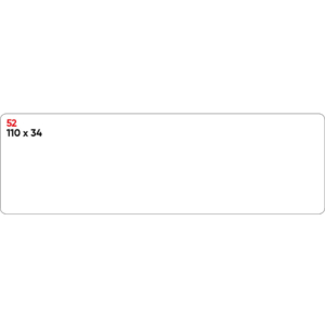 Etichette bianche permanenti Markin Copiatabu 110x34 mm - X11052 (conf.100 fogli)