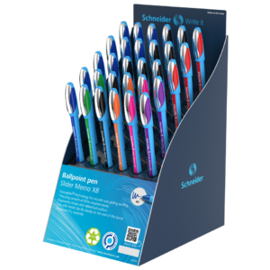 Penna a sfera Schneider Slider Memo XB espositore da 30 pezzi Colori Assortiti - P304042