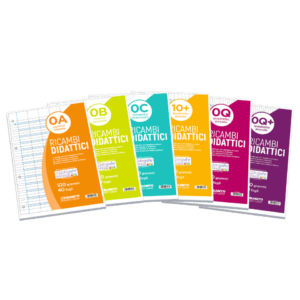 Ricambi Didattici perforati con banda rinforzata Blasetti per quaderni ad anelli A4 - 100g/m² - 40 fogli - 0A - 7431