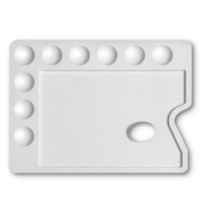Tavolozza in plastica per pittura DOM rettangolare - formato 30x22 cm - 167