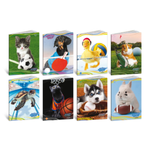 Maxi quaderni Blasetti Cuccioli formato A4 carta 100g/m² - 18+1 fogli - quadretti 10mm margine - 8625 (conf.10)