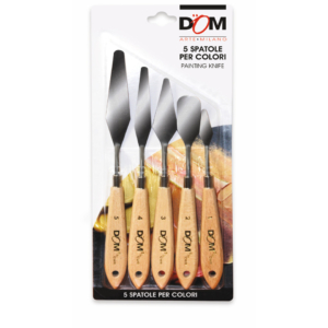 Spatole per colori a olio DOM - misure diverse - in Blister - 10919 (conf.5)