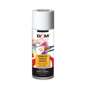 Vernice finale acrilica in spray DOM - effetto opaco - 400 ml - 628