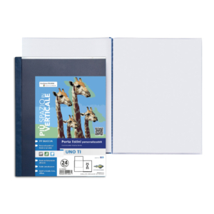 Portalistini UNO T Sei Rota a libro PP buccia - 25x35 cm - 24 interni - Blu - 55252407
