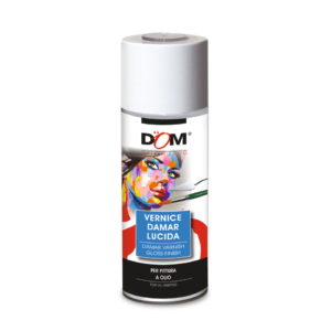 Vernice fissativa Damar DOM per pittura a olio - effetto lucido - 400 ml - 626