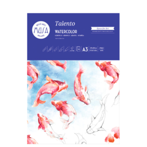 Carta per acquerello Musa Talento - Blocco A3 - 300g/m² - 10 fogli - MU131293