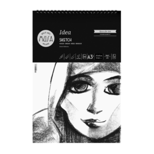 Blocco con spirale Belle Arti Musa Idea Sketch - 90g/m² - A4 100 fogli - MU123793