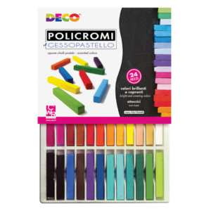 Gessi policromi quadrati Deco Gessopastello - Colori Assortiti - MY/MCP24 (conf.24)