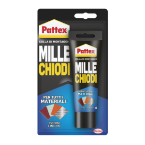 Colla di montaggio Pattex Millechiodi 100gr per esterni ed interni - 2716248
