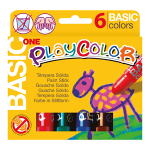 Playcolor tempera solida in stick 6 Colori Assortiti - 10gr 10711