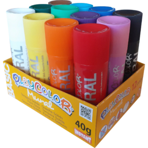 Playcolor tempera solida in stick 12 Colori Assortiti - 40gr 58331