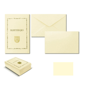 Biglietti augurali + buste Saul Sadoch - 50 cartoncini + 50 buste - modello Montenegro 8024