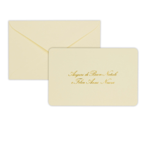 Biglietti auguri di Natale Rex-Sadoch formato 14x9 cm - Crema - 21208 (conf.100)