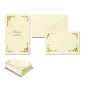 Biglietti augurali + buste Saul Sadoch - 50 cartoncini + 50 buste - modello Siena 8025