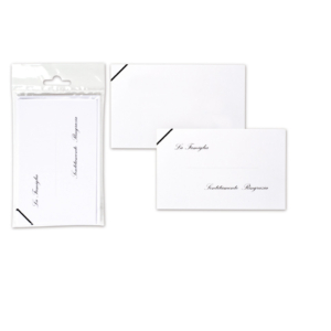 Biglietti lutto con scritta Rex-Sadoch - 8017S (conf.25)