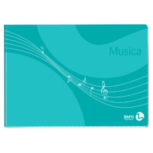 Album musica pentagrammato BM 16 fogli 90g/m² - 17x24 cm 100230