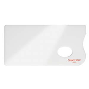 Tavolozza rettangolare in plexiglass Bianco Carand'Ache Aquarelle - 26x13 cm - 117103