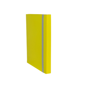 Cartella a tre lembi con elastico in presspan Cartotecnica del Garda 35x50 cm colore Giallo - CG0080PDXXXAN04