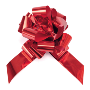 Fiocchi in nastro Bolis Rosso - Ø16 cm - 65014862001 (conf.20)