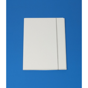 Cartella a tre lembi con elastico Cartotecnica del Garda 25x34 cm 0,8 mm colore bianco - CG0032LBXXXAE13