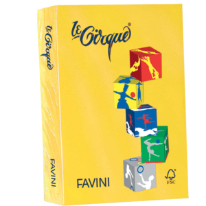 Carta colorata Favini Le Cirque A4 160g/m² colori forti - Zolfo - A74L304 (risma da 250 fogli)