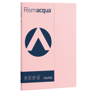 Carta colorata Favini Rismacqua colori tenui 200g/m² A4 - risma da 50 fogli Rosa - A69S544