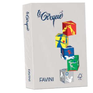 Carta colorata Favini Le Cirque A4 160g/m² colori tenui - Grigio - A74U304 (risma da 250 fogli)