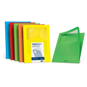 Cartelline con finestra Favini Folderluce 140g/m² 22x31 cm - pistacchio - A51M124 (conf.10)