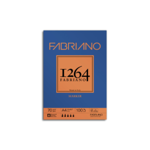 Blocco di carta collato Fabriano 1264 Marker 70g/m² A4 - 19100640