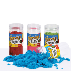 Sabbia magica colorata Lisciani Sandy Rolls - 200gr Gluten Free - Colori Assortiti - 95438