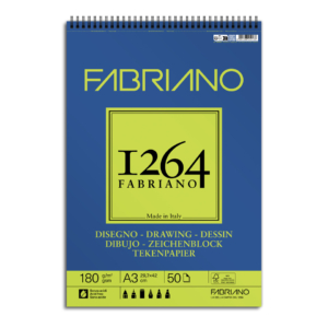 Blocco da disegno spiralato 1264 180g/m² - 50 fogli A3 - 19100647