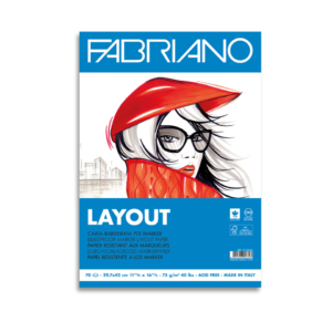 Blocco belle arti Fabriano Layout 75g/m² - 70 fogli A3 - 19100506