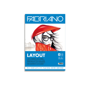 Blocco belle arti Fabriano Layout 75g/m² - 70 fogli A4 - 19100505