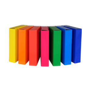 Cartelle a tre lembi con elastico Cartotecnica del Garda 25x34,5 cm dorso 7 cm - Colori Assortiti (7 pezzi)