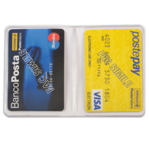 Portacard a due scomparti Alplast colori assortiti 890C