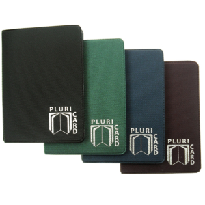 Portacarte a libro Alplast Pluricard Smile - 14 scomparti colori tenui - 880