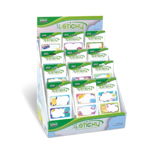 Etichette scuola Niji fantasie assortite A904 (Espositore 120 buste)