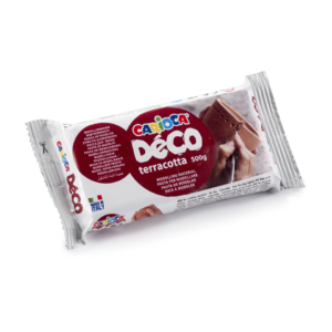 Panetto pasta da modellare Carioca Decò 500gr terracotta 30996/21