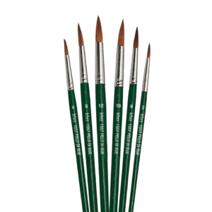 Pennelli punta tonda Lebez - pelo di bue - serie N.14 - 1557/14B (conf.12)