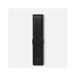 Astuccio Montblanc in pelle di vitello per penna Meisterstück 1 - 3x16 cm - Nero - MB14309