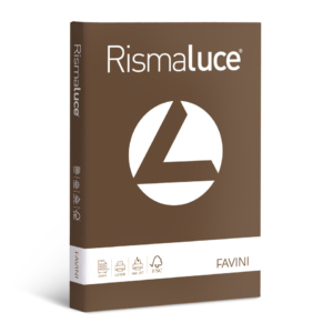 Carta colorata Favini Rismaluce colori forti 200g/m² A4 - risma da 125 fogli Marrone - A67N104