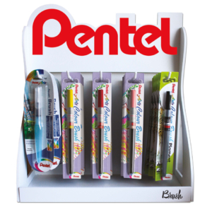 Pentel Colour Brush Center Colori Assortiti 0022180 (Espositore 30 blister)