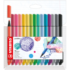 Fineliner Stabilo Point Max - Colori Assortiti 488/15-02 (conf.15)
