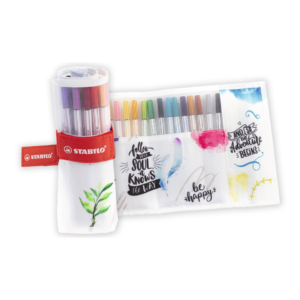 Pennarelliini Stabilo Pen 68 brush in rotolo - Colori Assortiti IT568/18-41 (conf.18)