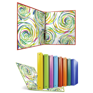 Raccoglitore in Stratopan Sei Rota Raggio A4 fantasie assortite - 4 anelli R30 mm - Girandola - 36703599