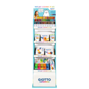 Matite colorate GIOTTO Supermina varie + pennarelli New Turbocolor - F947200 (Espositore 99 pezzi)
