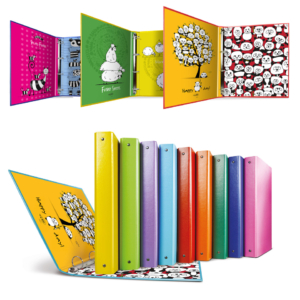 Raccoglitore in Stratopan Sei Rota Raggio A4 fantasie assortite - 4 anelli R30 mm - Comics - 36703899