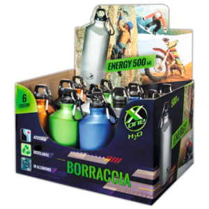 Borracce Nikoffice x-one energy forma triangolare - capacità 500 ml - 57NIK004 (Espositore 12 pezzi)